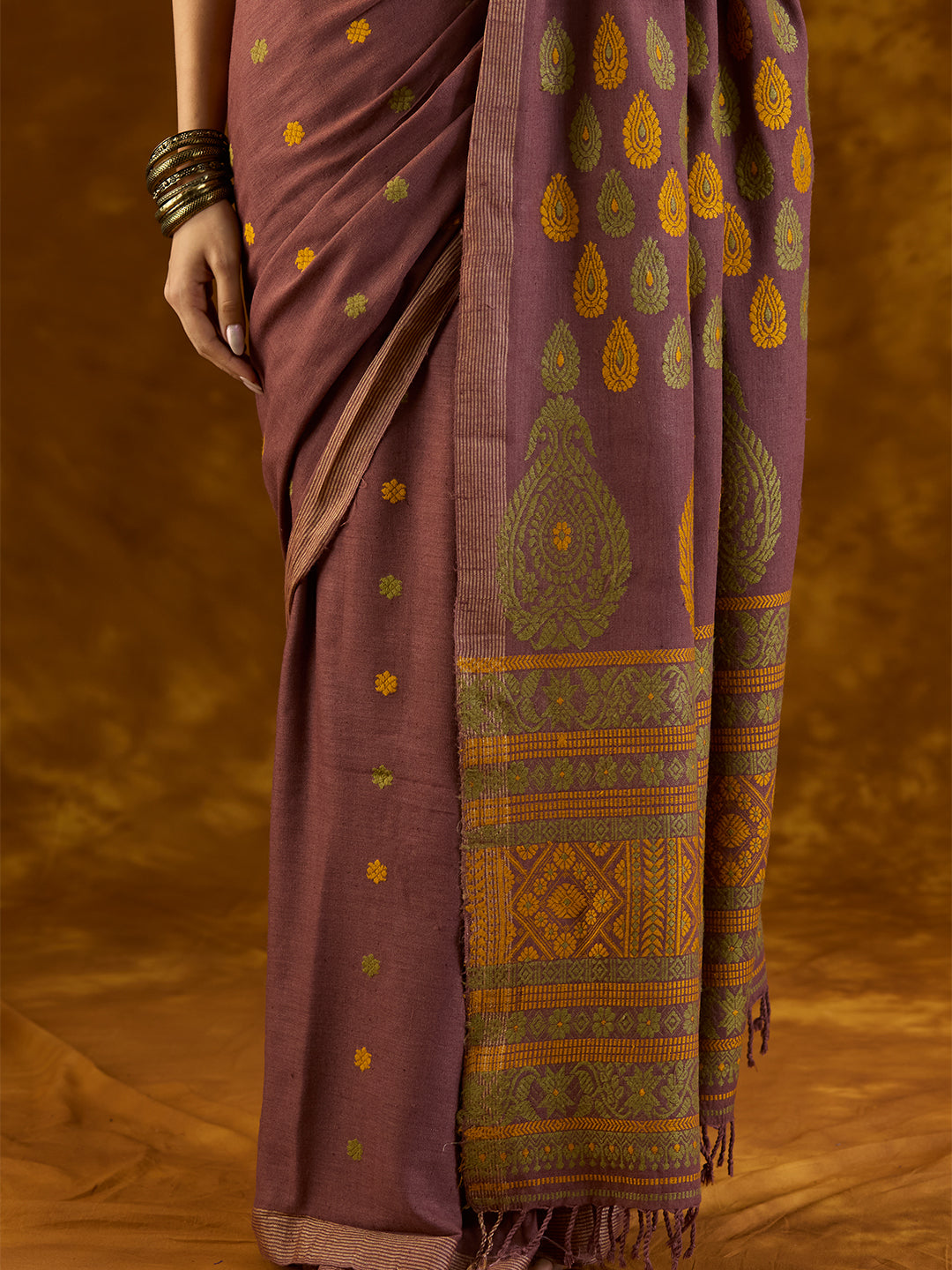 Ruby Berry Drapes Saree