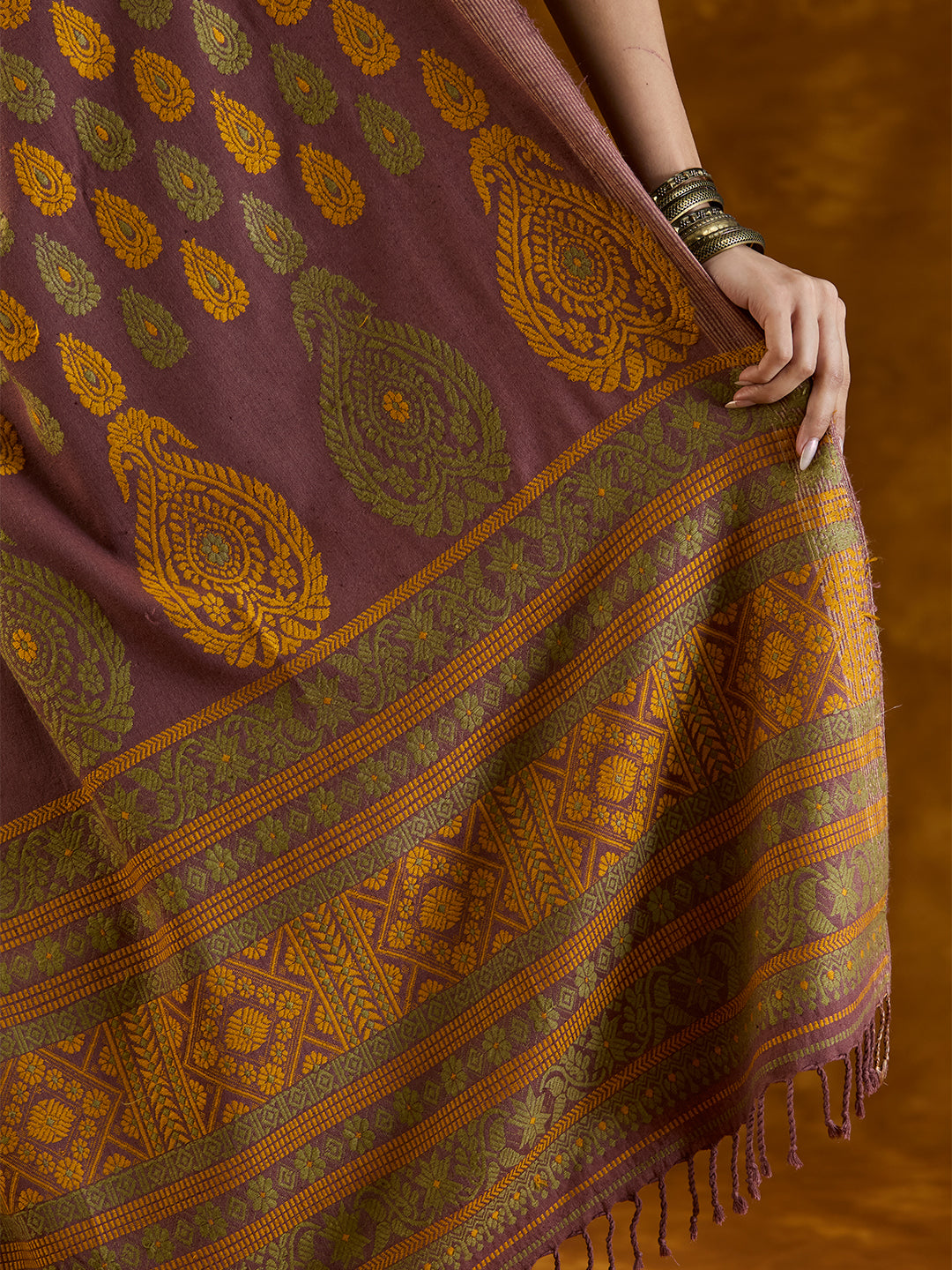 Ruby Berry Drapes Saree