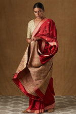 Load image into Gallery viewer, Red Mulberry Silk Saree
