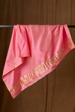 Load image into Gallery viewer, Peach and Gold Mulberry Silk Saree
