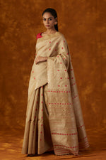Load image into Gallery viewer, Muga Silk Saree With Woven Border Design
