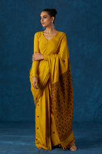 Load image into Gallery viewer, Mustard Yellow Eri Silk Saree
