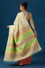 Load image into Gallery viewer, Peach and Cream Kesapaat and Eri Silk Saree
