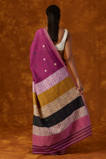 Load image into Gallery viewer, Magenta Kesapaat and Eri Silk Saree
