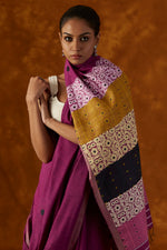 Load image into Gallery viewer, Magenta Kesapaat and Eri Silk Saree
