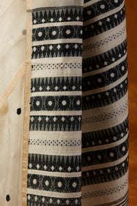 White Kesapaat (raw mulberry) Saree