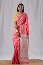 Load image into Gallery viewer, Pastel Pink Mulberry Silk Saree
