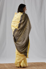 Load image into Gallery viewer, Yellow Mulberry Silk Saree
