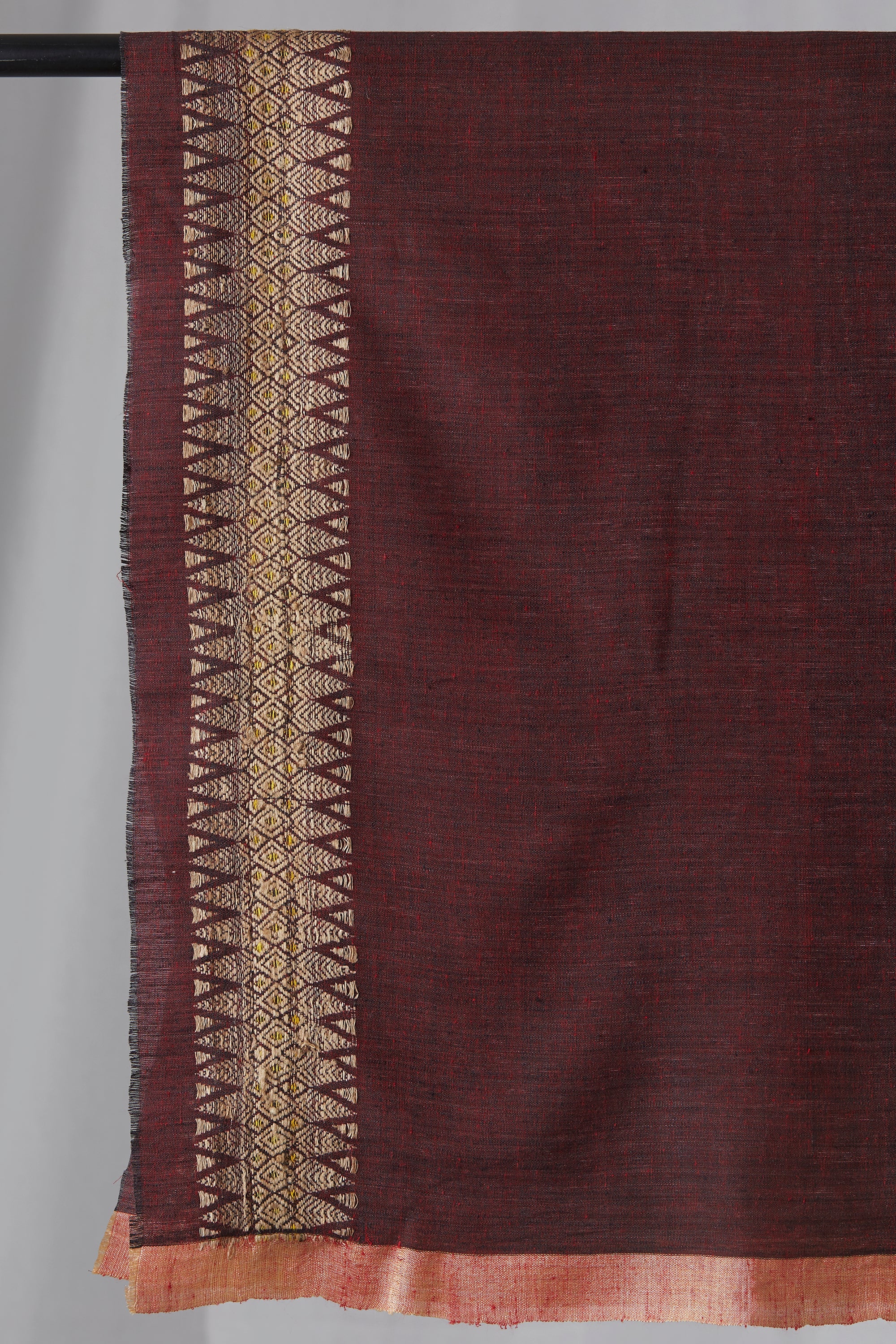 Maroon Eri Silk Saree